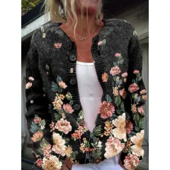 Women's Fashionable Knitted Cardigan Sweater - 19Style - View 1