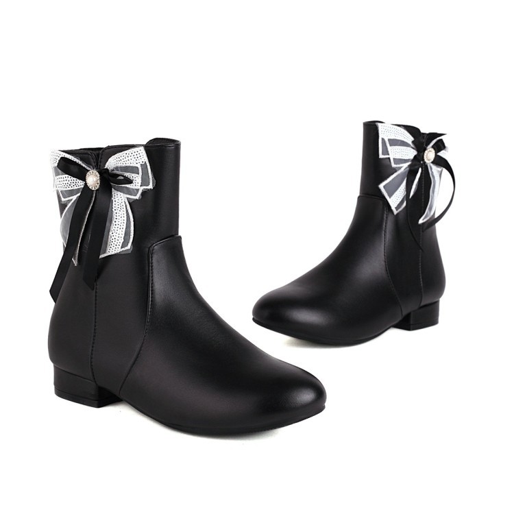 Title 24, Damen-Stiefel mit Schleife und niedrigem Absatz...