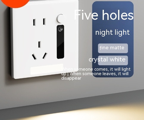 White Five Hole Induction Lamp