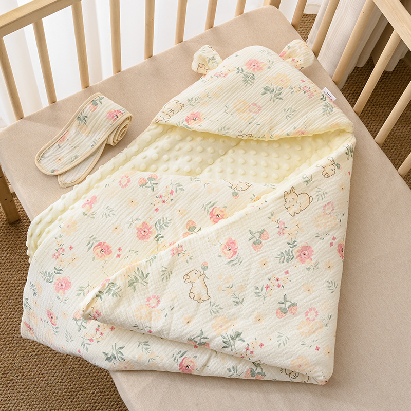 Baby Swaddle Blanket Newborn Baby Bean Fleece Wrap For The Delivery Room
