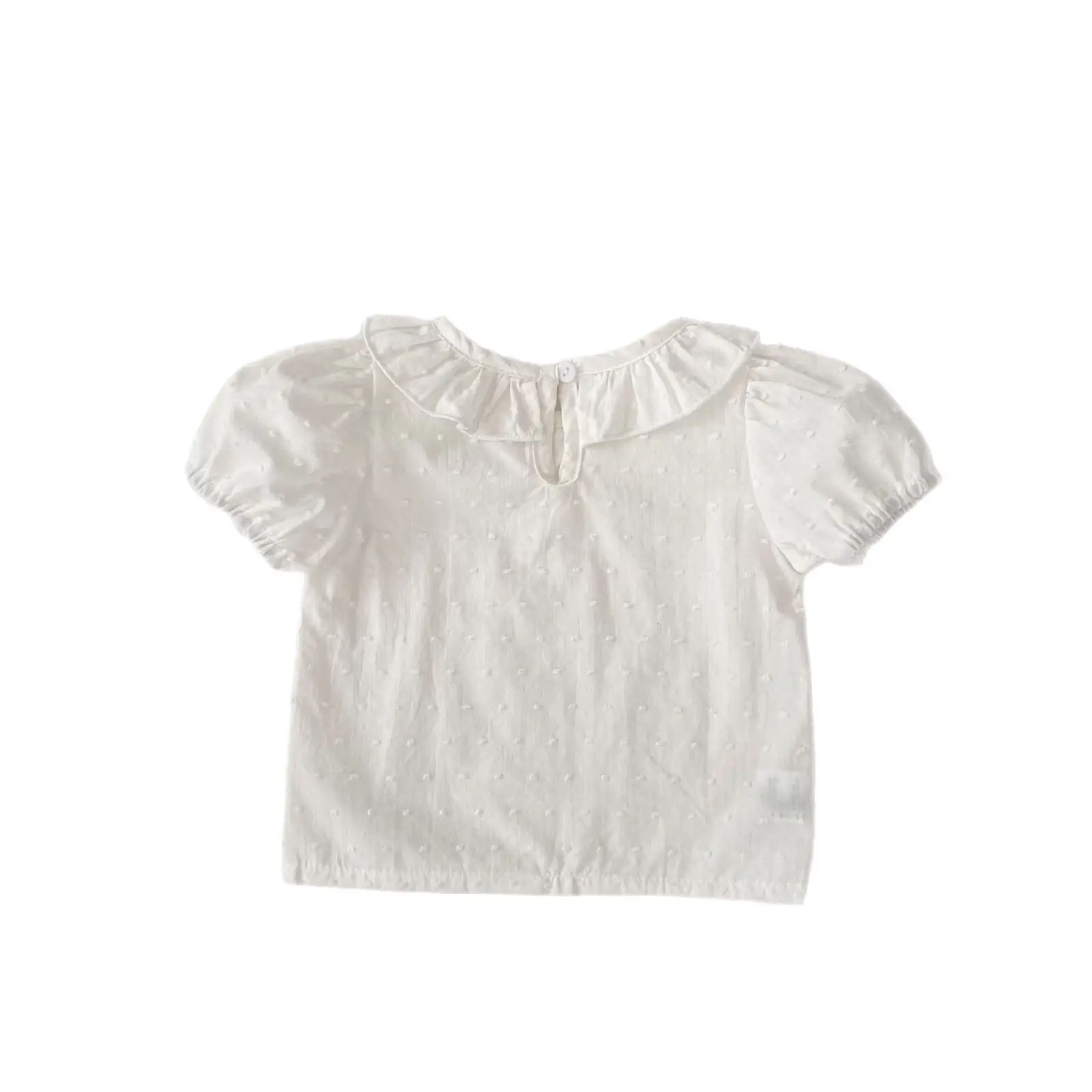 Lace Collar Western Style Cute Fashionable Doll Short Sleeve Top