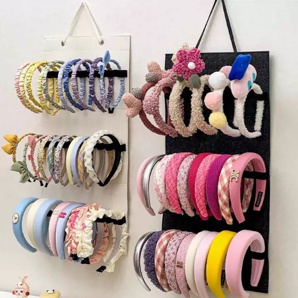 Headband Hair Clip And Hair Tie Display And Storage Rack