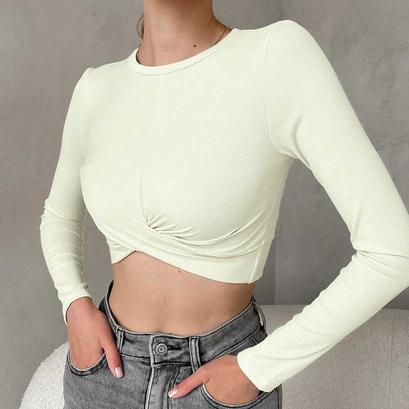 New Design Sense Slim Fit Slimming And Short Student Slim Fit Top