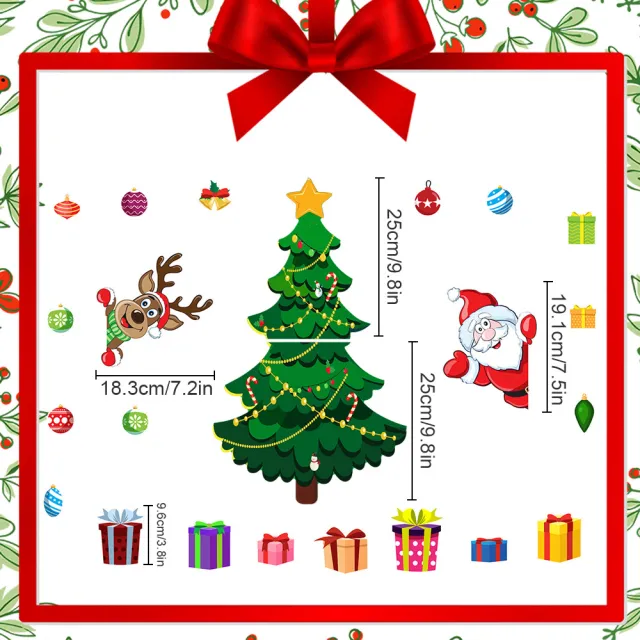 Christmas Decoration Refrigerator Sticker Set Ct131Kt Board Packaging - Shop at LoveMi