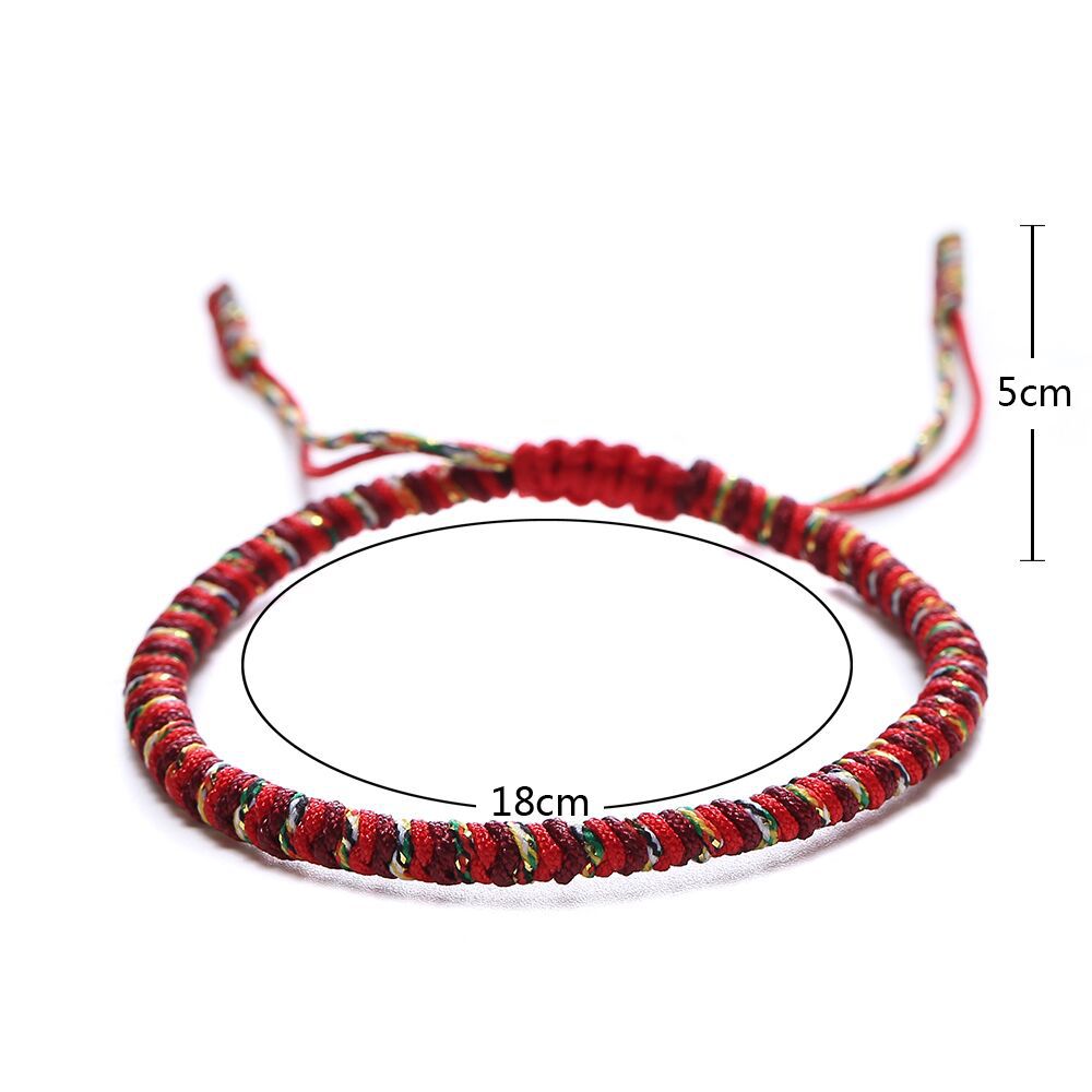 Hand-woven Three-color Mixed Woven Jingang Knot Bracelet