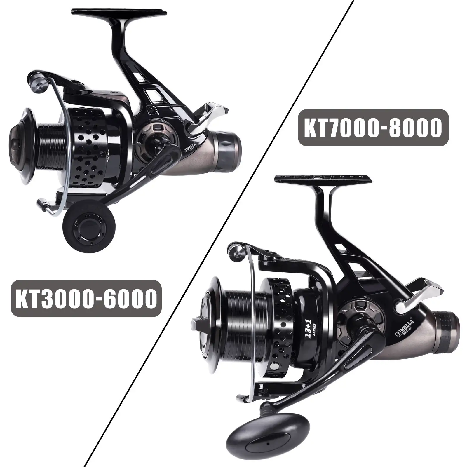 New SAMOLLA Front-and-rear Dual-brake Spinning Reel Carp Reel