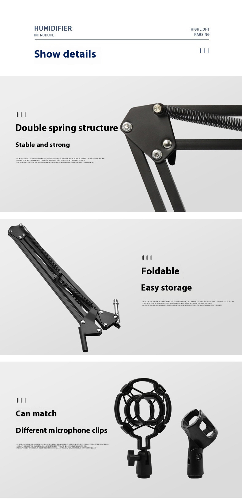 BM800 Capacitor Microphone Set Cantilever Bracket Mobile Phone Recording