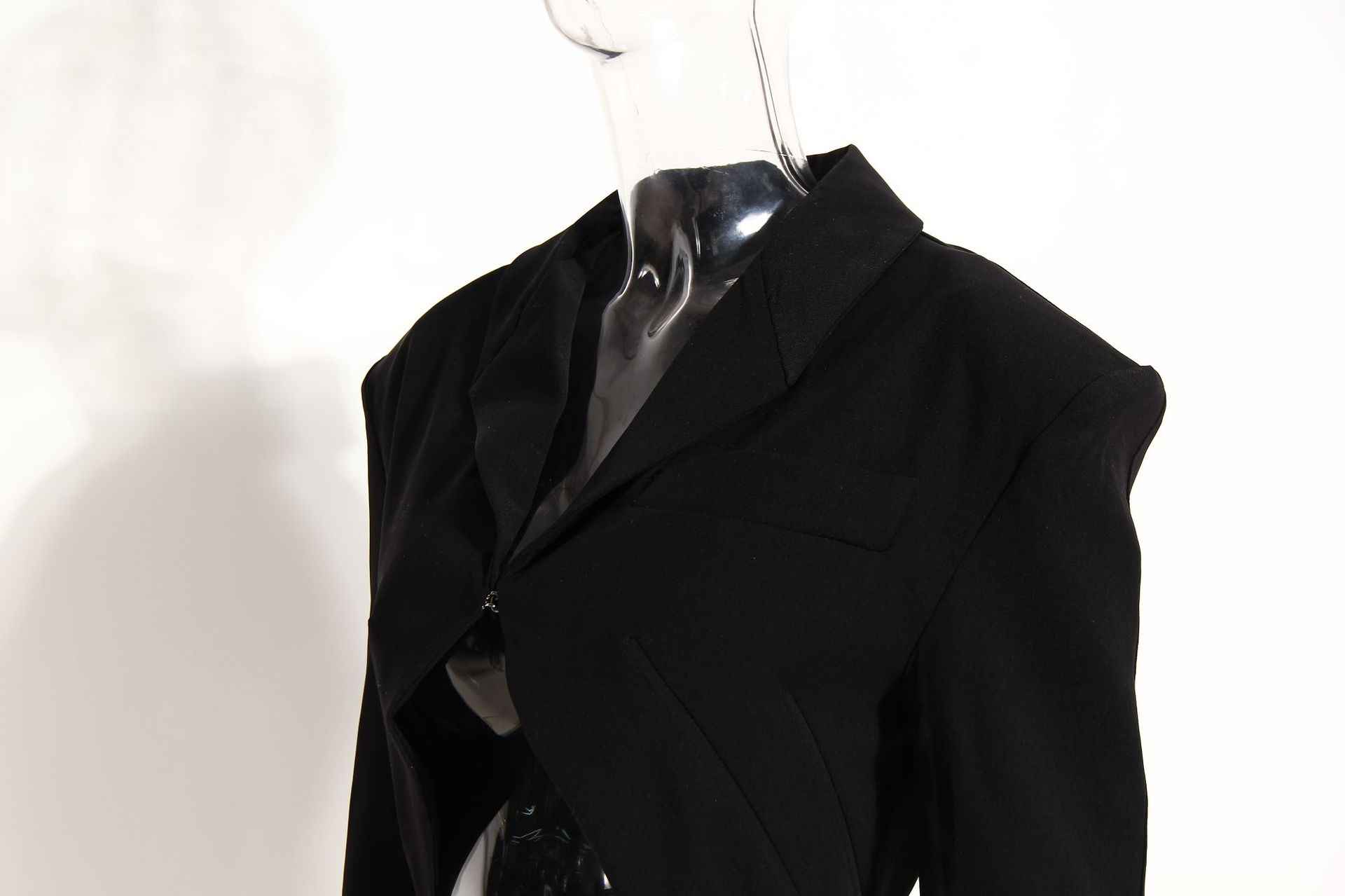 Title 13, Drawstring Wide Shoulder Suit Jacket and Hollow...