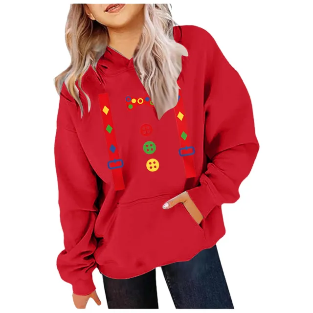 Christmas Printed Sweater For Women Red - Shop at LoveMi