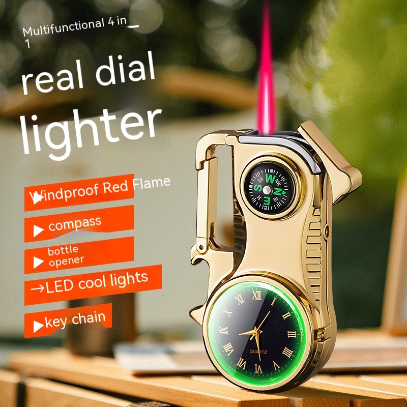 Multi-Functional Torch Lighter Watch with Compass