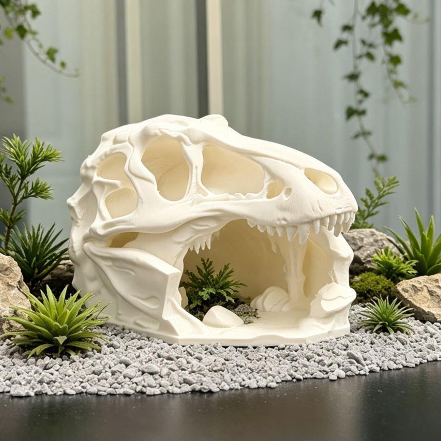 3D-printed Tyrannosaurus Rex Skull Hideout House And Cave Accessories detail photo 3