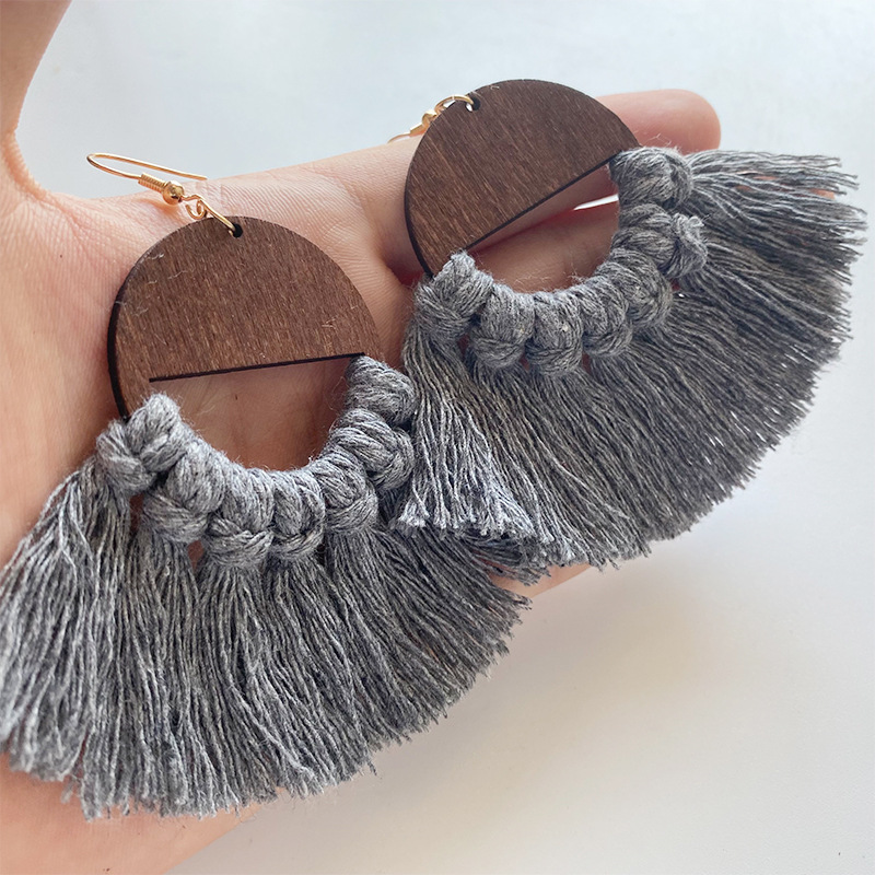 Macrame Tassel Earrings