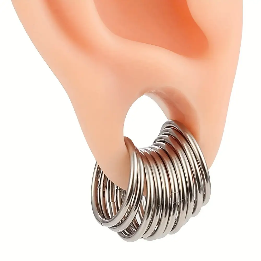 Stainless Steel Studs Closed Earrings