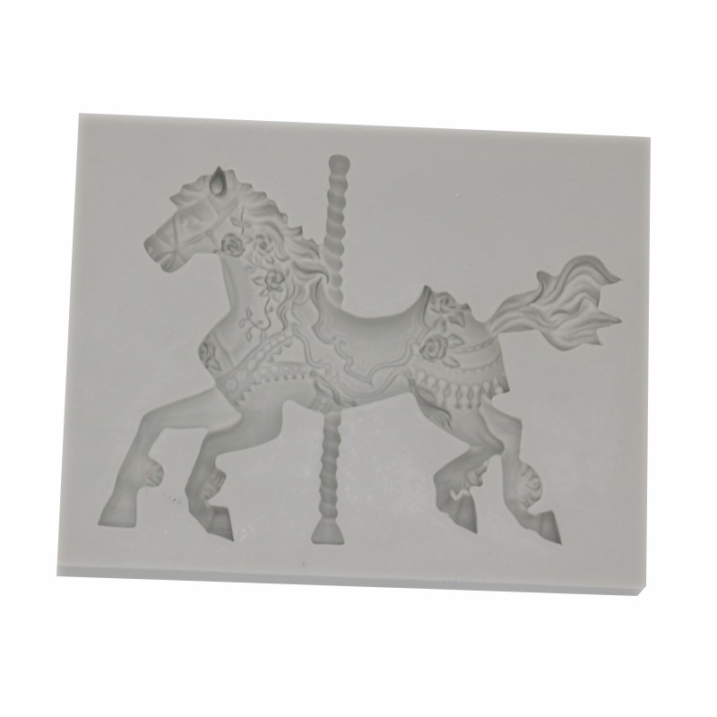 Carousel Fondant Cake Decoration Fondant Chocolate Liquid Silicone Mold