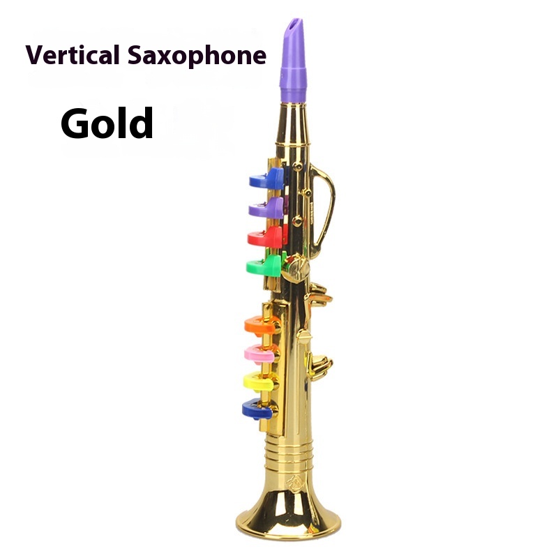 Vertical Saxophone Golden