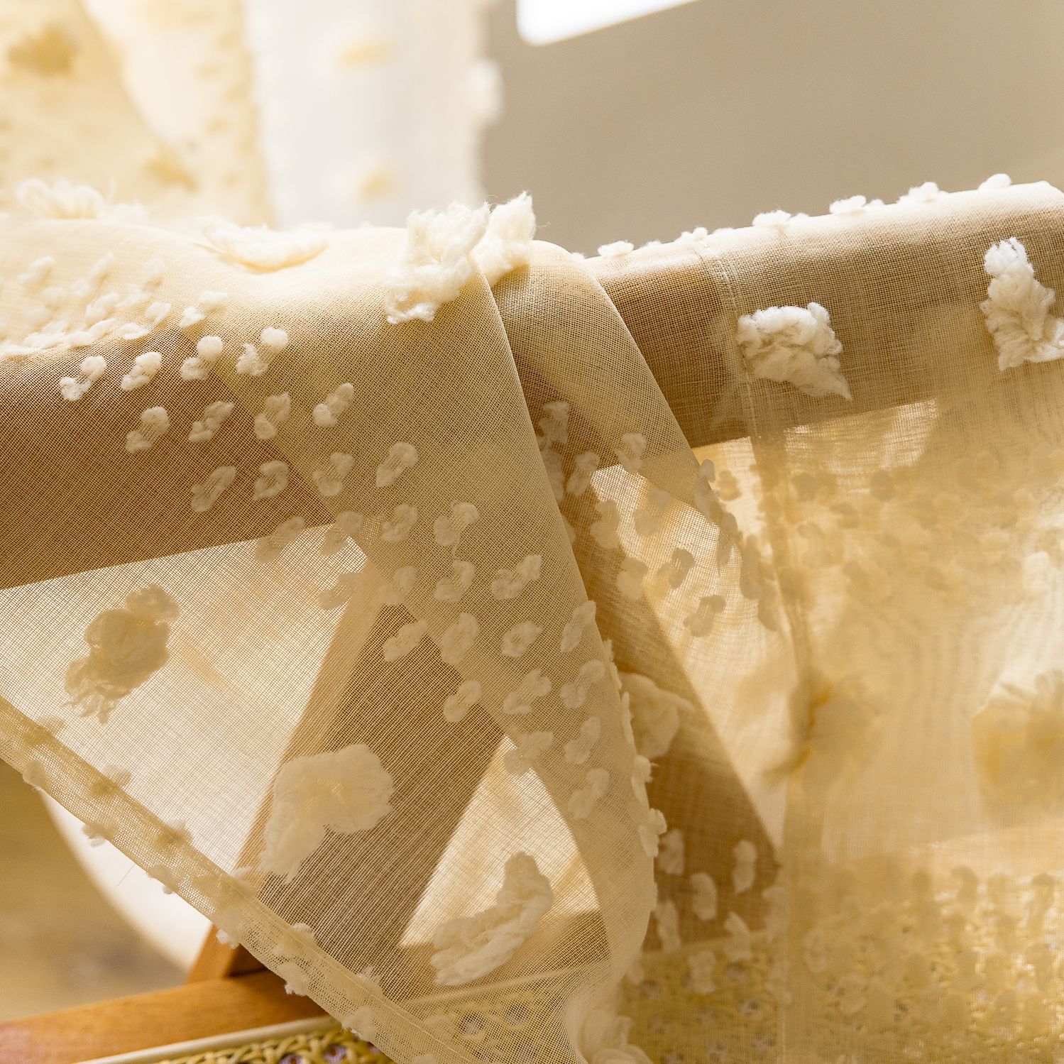 Bohemian Thin Tufted Curtains