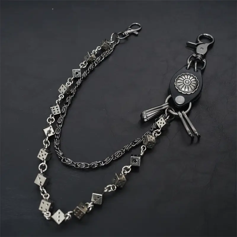 Retro Double Layer Retro Hip Hop Trendy All-match Waist Chain