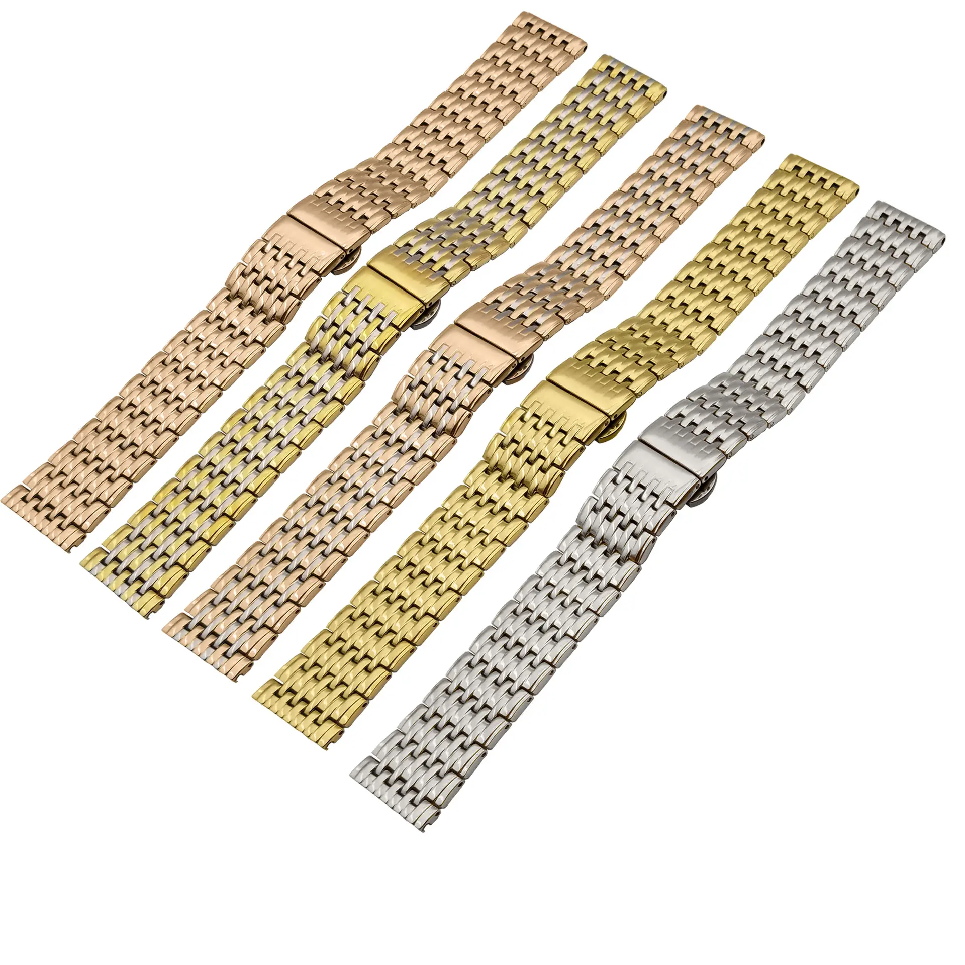 Watch Band Stainless Steel Bracelet Double Click