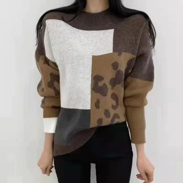 Retro Loose Outer Wear Idle Style Knitted Temperament Pullover Top White - Shop at LoveMi