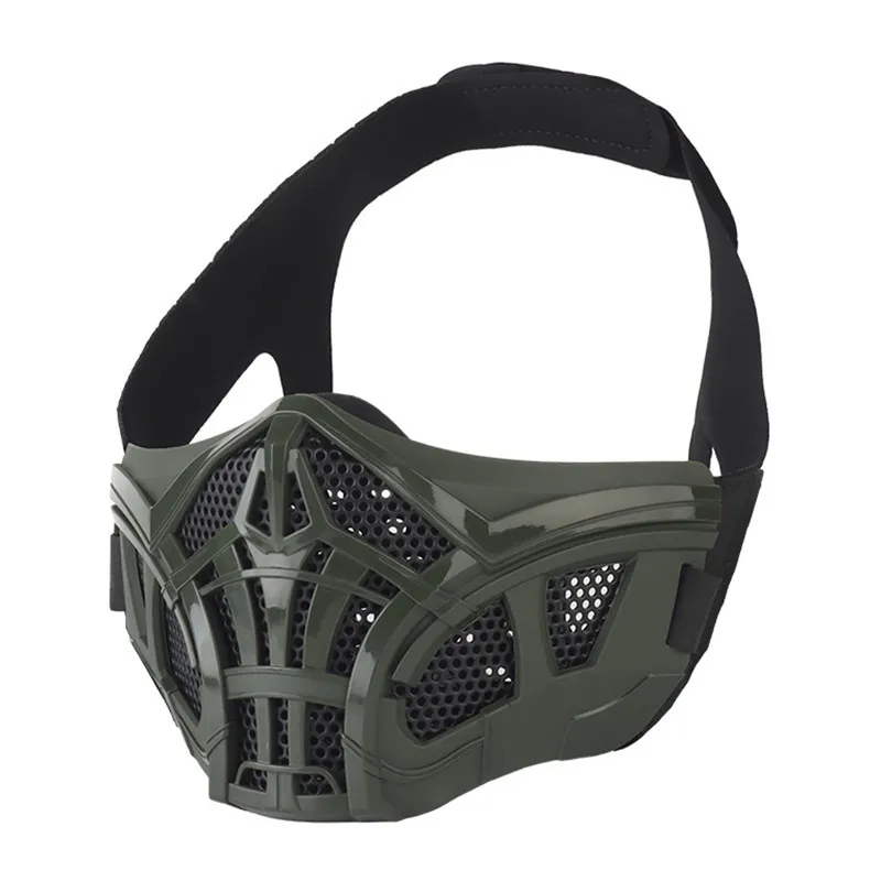 Tactical Half Face Scorpion Protective Mask - Green