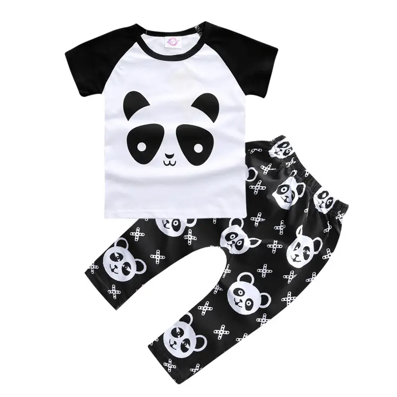 Baby's Thin Suit Short-sleeved Shirt Bottoming Pants Two-piece Set
