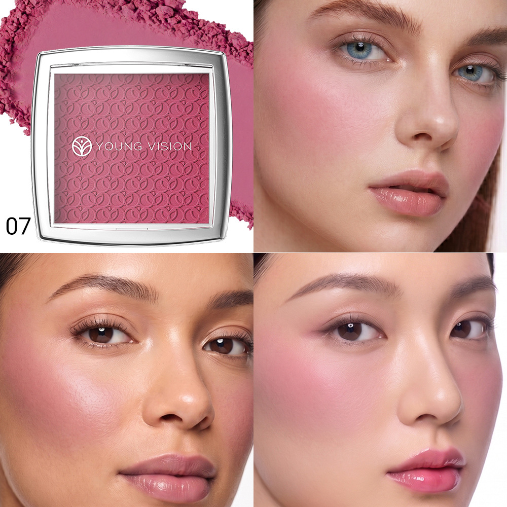 7-Color Soft Mist Embossed Blush Palette