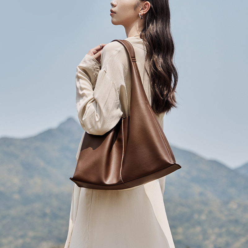 Leather Bucket Shoulder Bag, picture 3 of 6