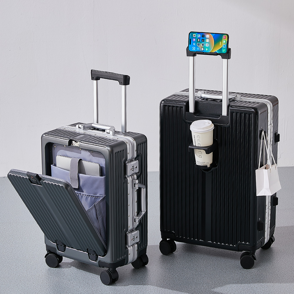 Solid-color Multi-functional Boarding Suitcasetravel Suitcase