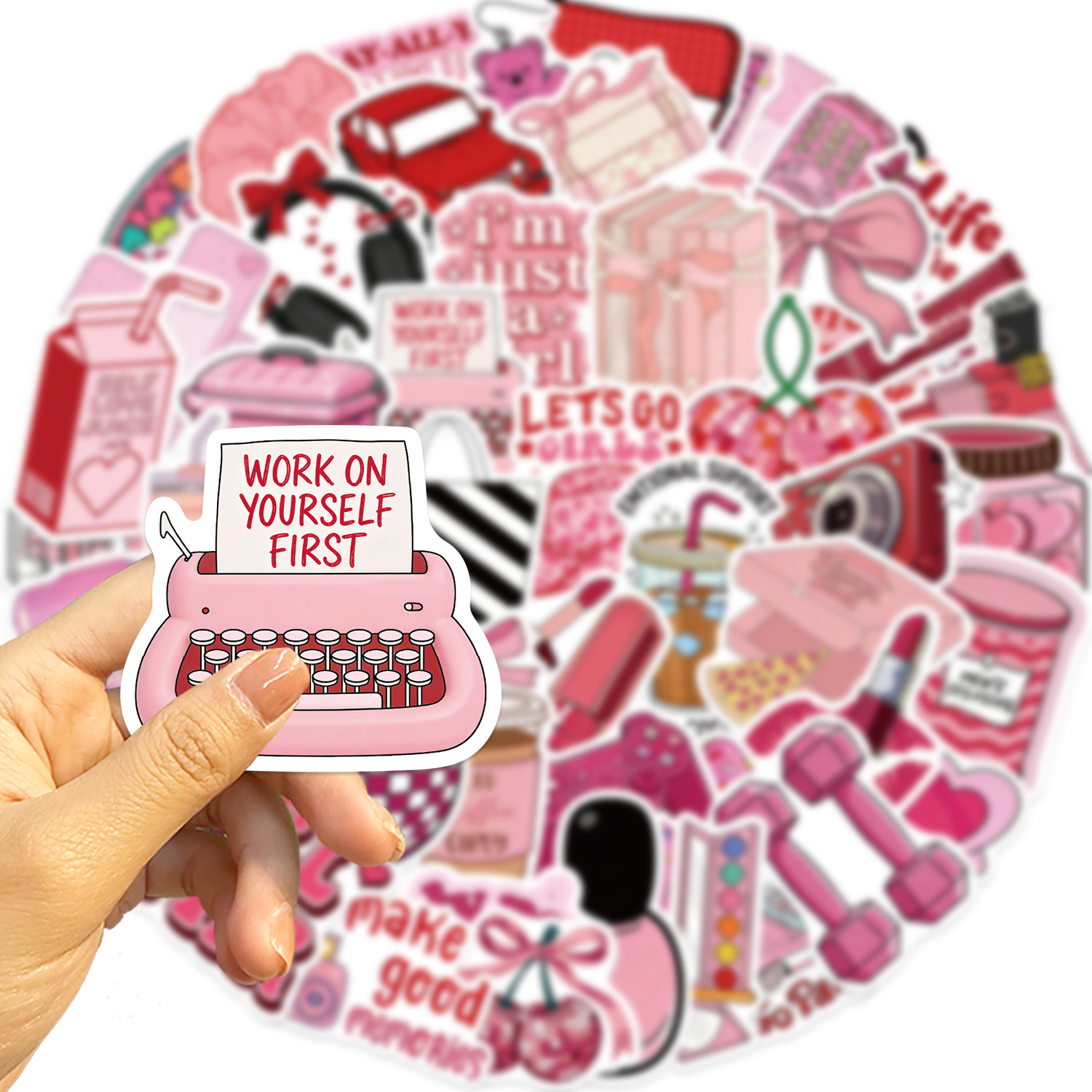 Phone Case Suitcase Guitar Waterproof PVC Stickers 5