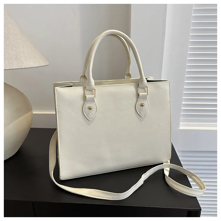 Home Fashion Simple Women's Briefcase - White