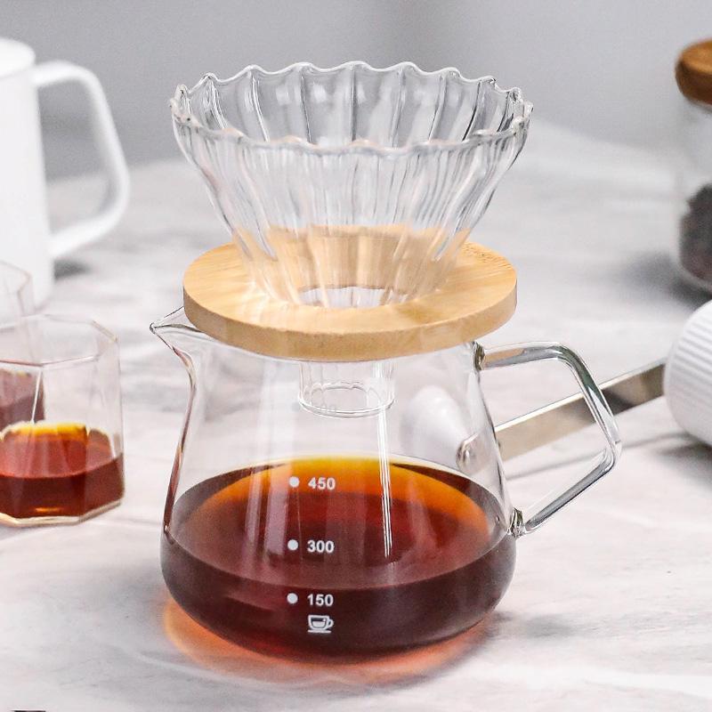 Thickened, Heat-resistant Borosilicate Glass Pour-over
