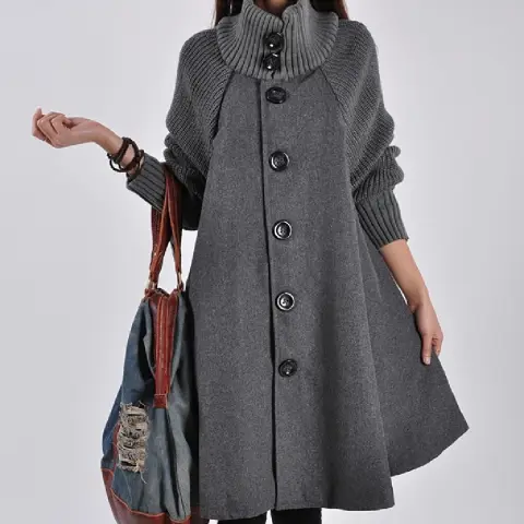 Fashion Mid-length Trench Coat for Women