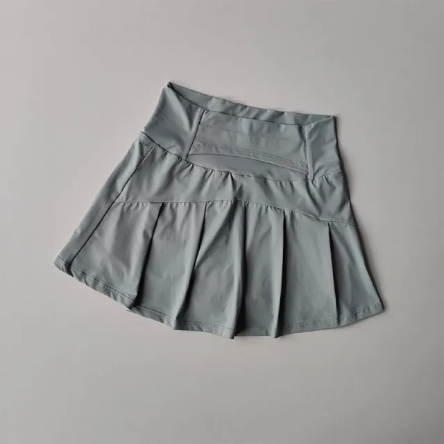 High Top Sports Short Skirt Anti exposure Shorts With Lining Blue - Shop at LoveMi