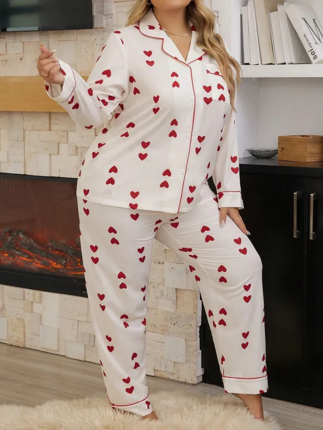 Small Love Home Wear Large Size Plus sized Two Pieces White - Shop at LoveMi