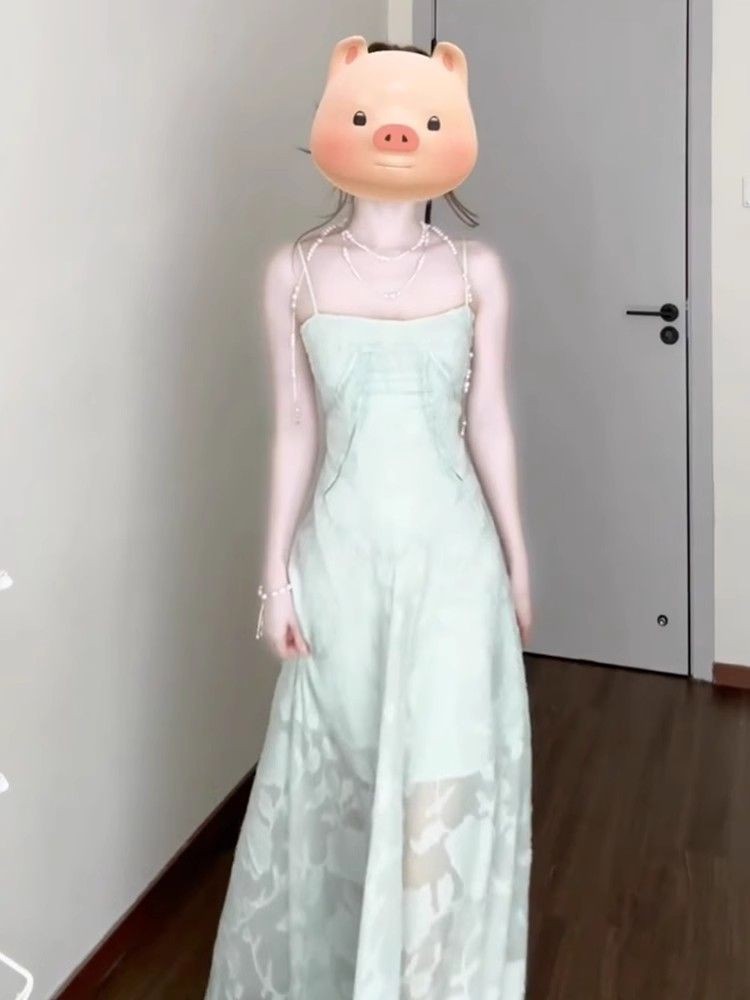 Seaside Vacation Style Wear Sweet Beach Dress Green - Shop at LoveMi