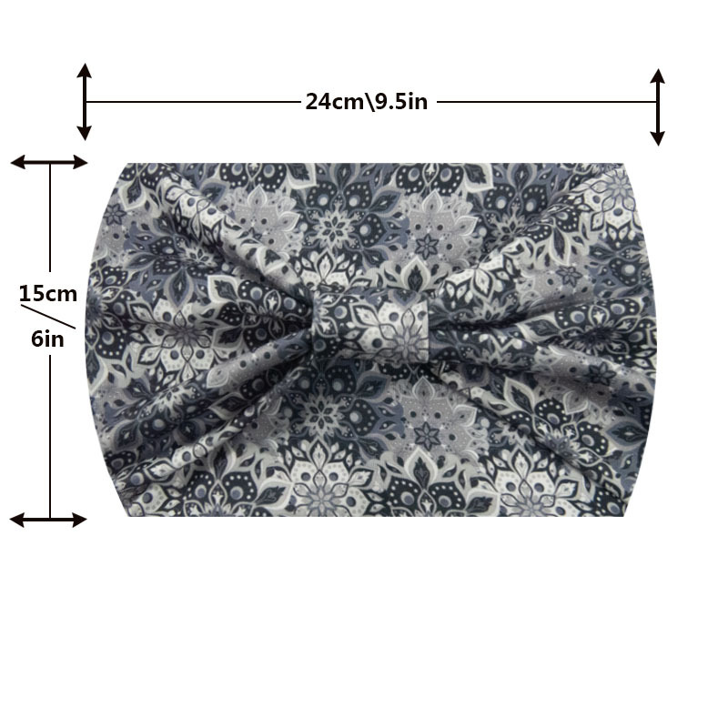 Elastic Mandala Print Headband for Women