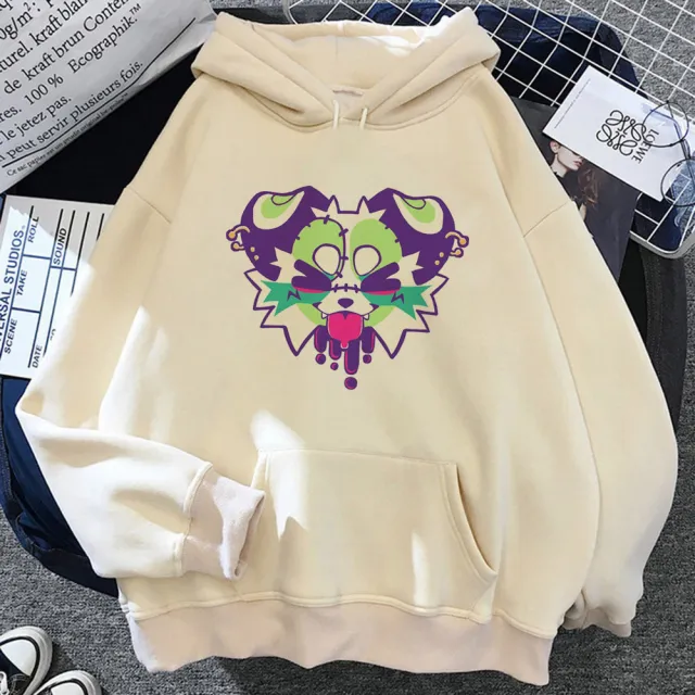 Furry Hoodie Youthful Y2K Pattern Kawaii Athleisure Teen Style2 L - Shop at LoveMi