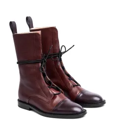 Dr Martens Boots Women's Mid-calf Women's Black - Red - View 1