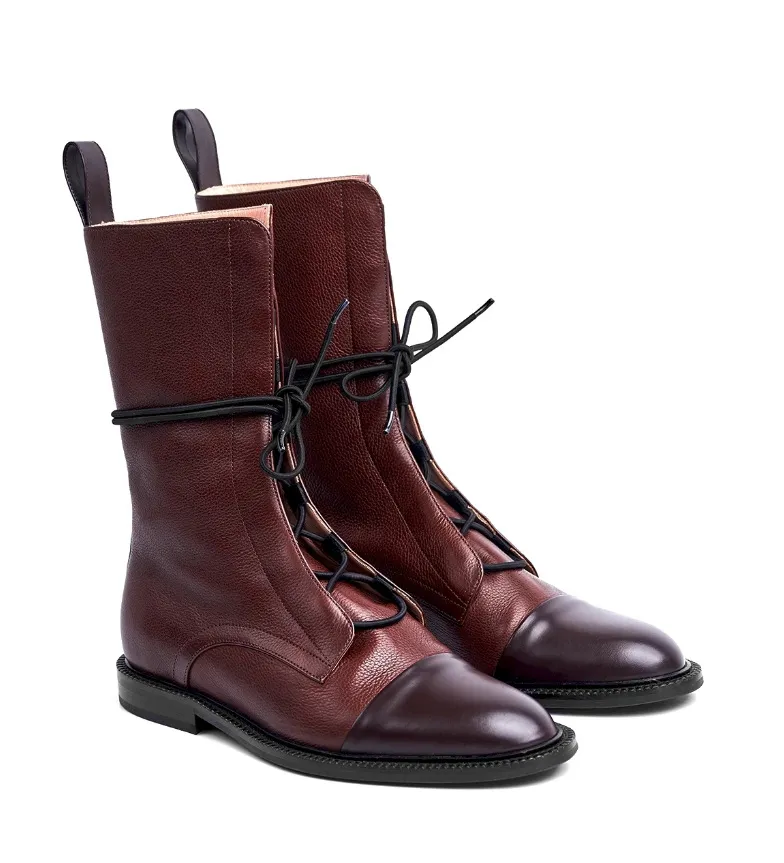 Dr Martens Boots Women's Mid-calf Women's Black - Red