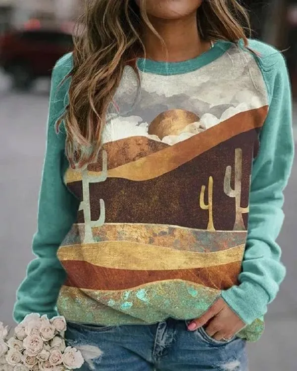 Women's Fashion 3D Casual Round Neck Sweater Baggy Coat Hjq Ywt143 - Shop at LoveMi