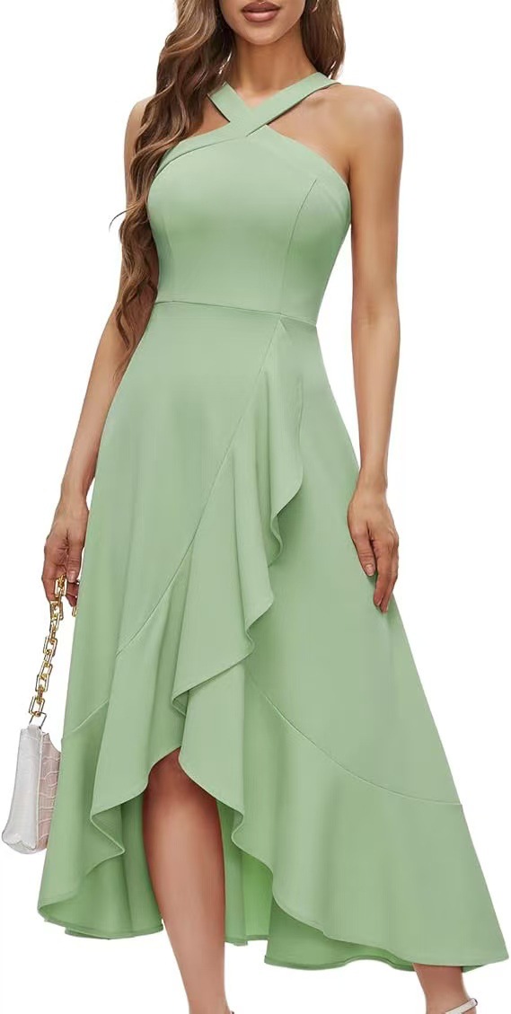 Black Off-Shoulder Women's Midi Dress for Homecoming - color option