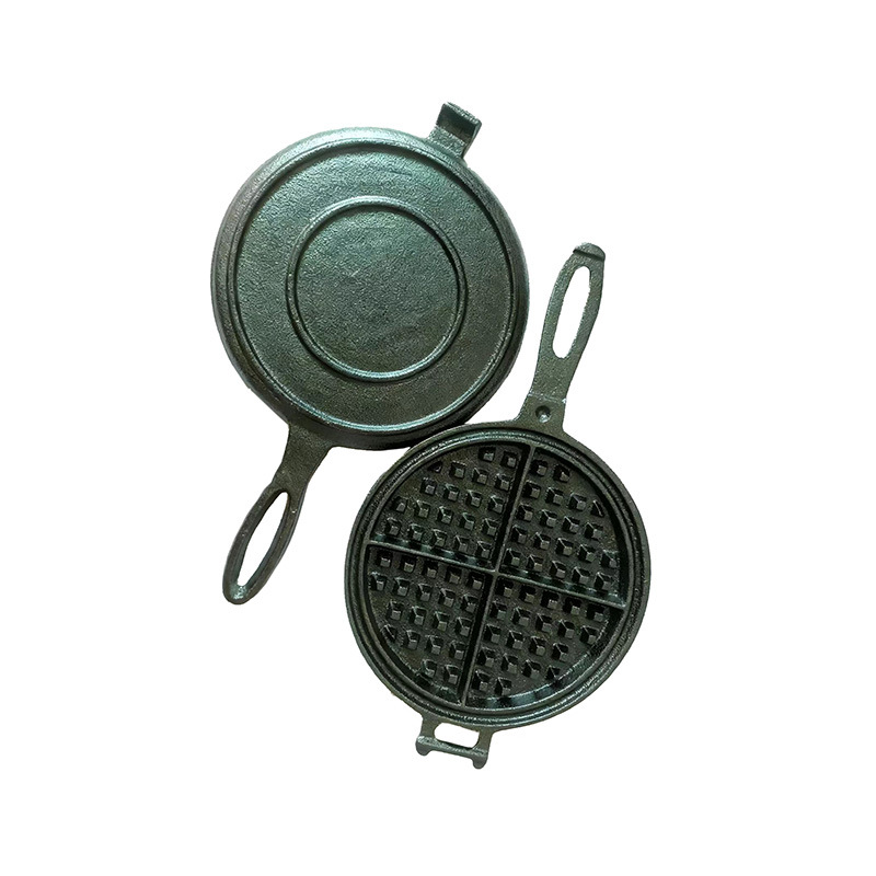 Cast-iron Household Thickened Small Waffle Pan Street Stall Style Non-coated