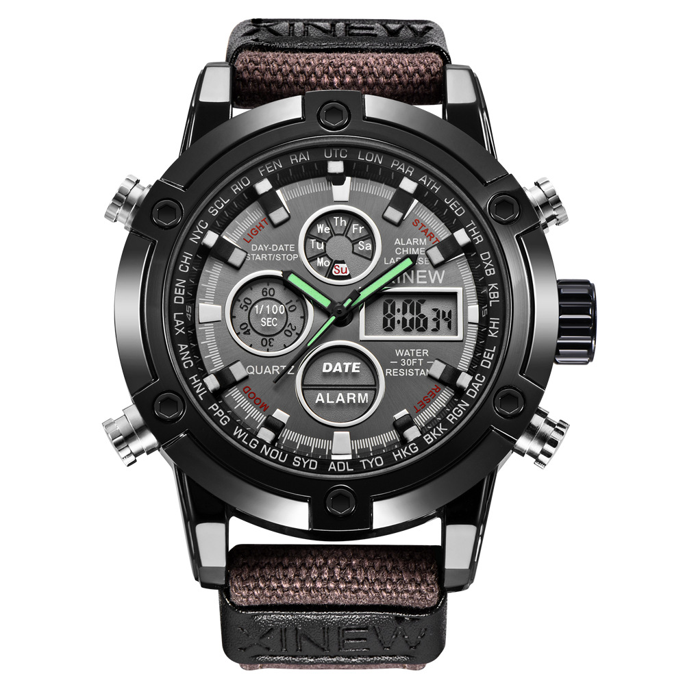 Men's Fashion Belt Multi-functional Watch