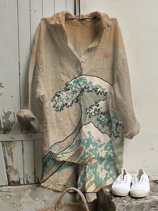 Floral Pattern 3D Personalized Long Sleeve Vest Girls Summer Loose Style Style 2 - Shop at LoveMi