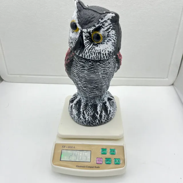 Artificial Owl Bait Ornaments Scare Away Birds Shaking Head Round Ear Bag - Shop at LoveMi