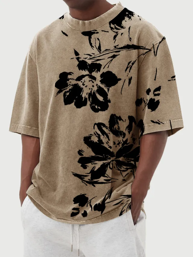 Women's Printed Round Neck Sweater Pullover Leisure Loose Pullover Street Style C449A Xl - Shop at LoveMi