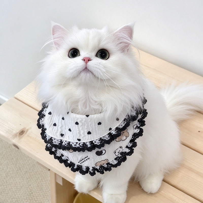 Cute Cartoon-patterned Pet Scarf detail photo 8