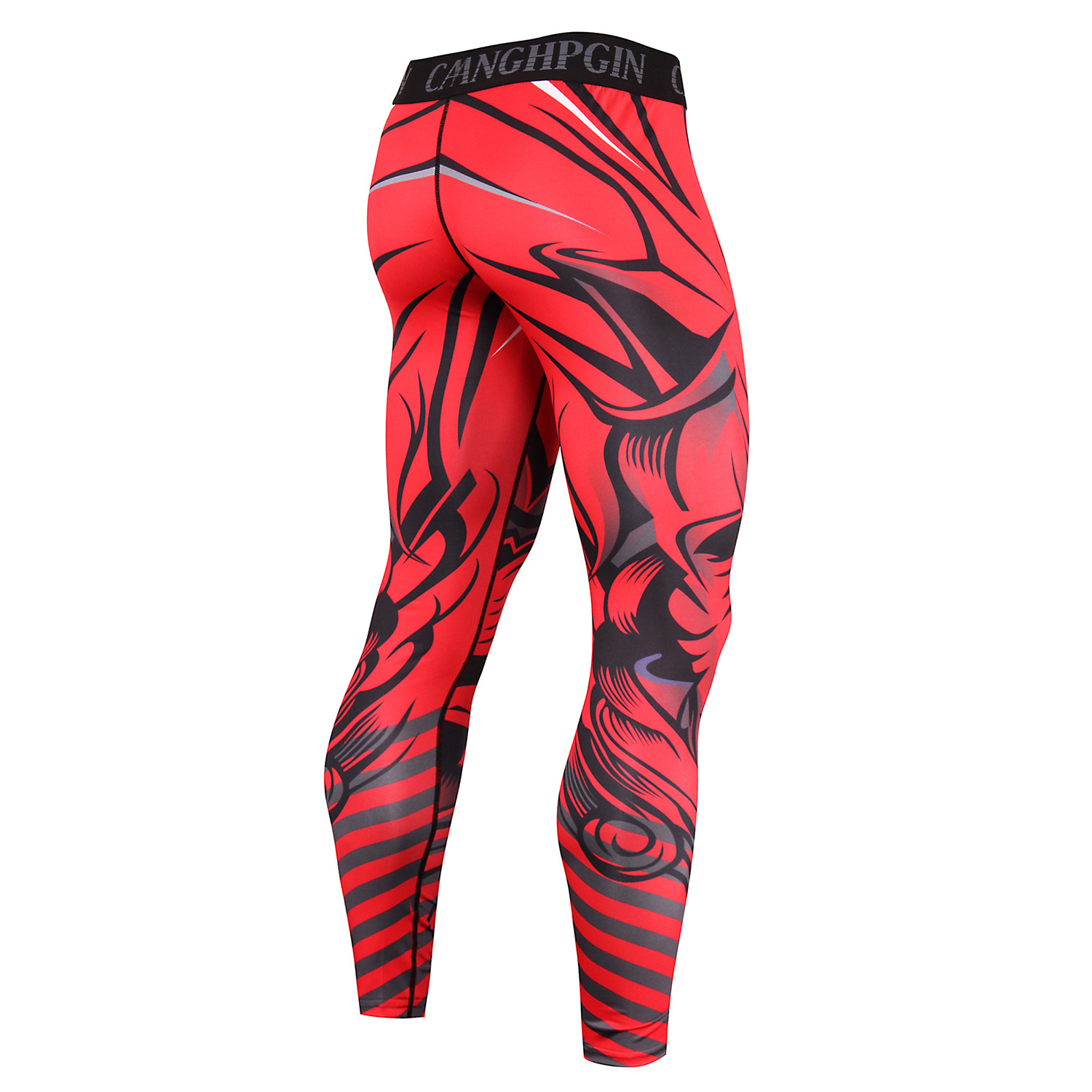 Title 7, Herren High Elastic Compression Pants für Laufe...