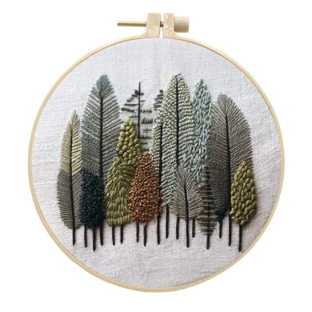 Landscape Handmade Cloth Art Material Kit Sets Creative Handmade Needle And Thread English Forest Depression - Shop at LoveMi