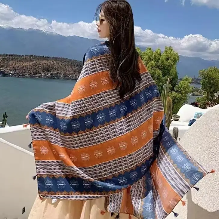 Ethnic-style Dual-use Beach Towel